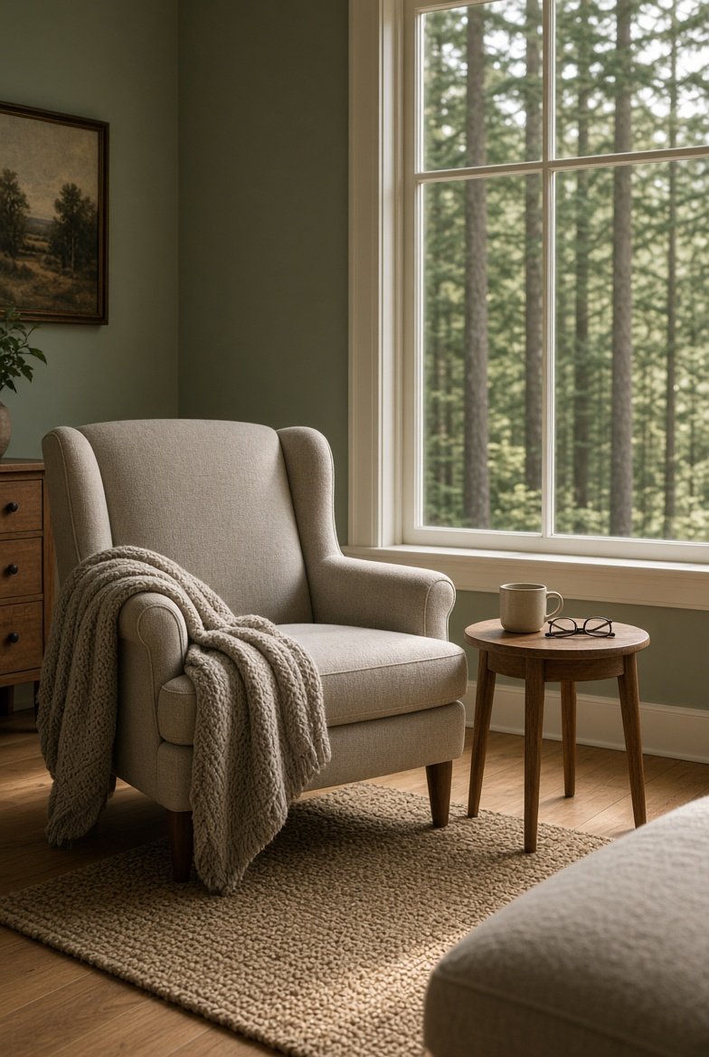 Quiet Pacific Northwest living room